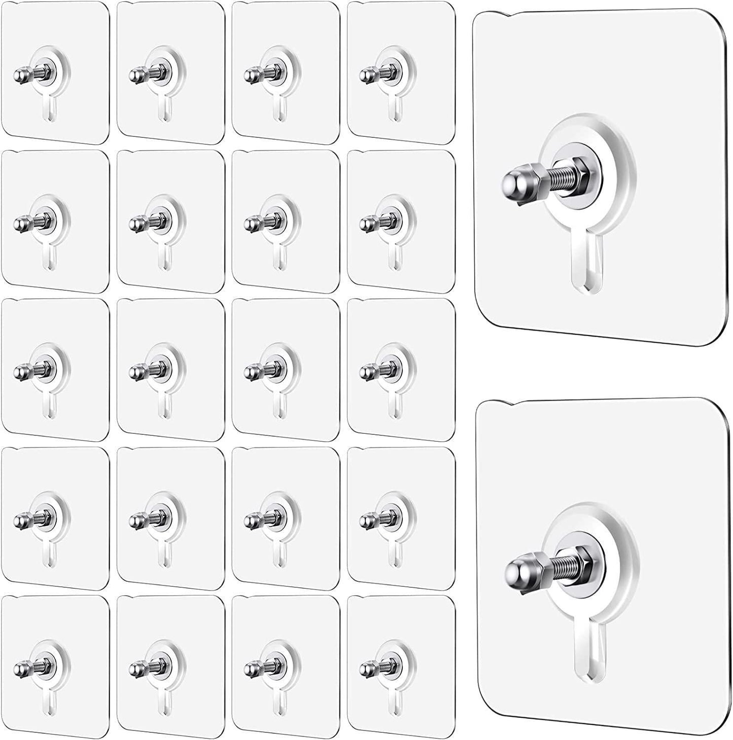 Wall Mount Screw Hooks for Kitchen Bathroom Bedroom Living Room
