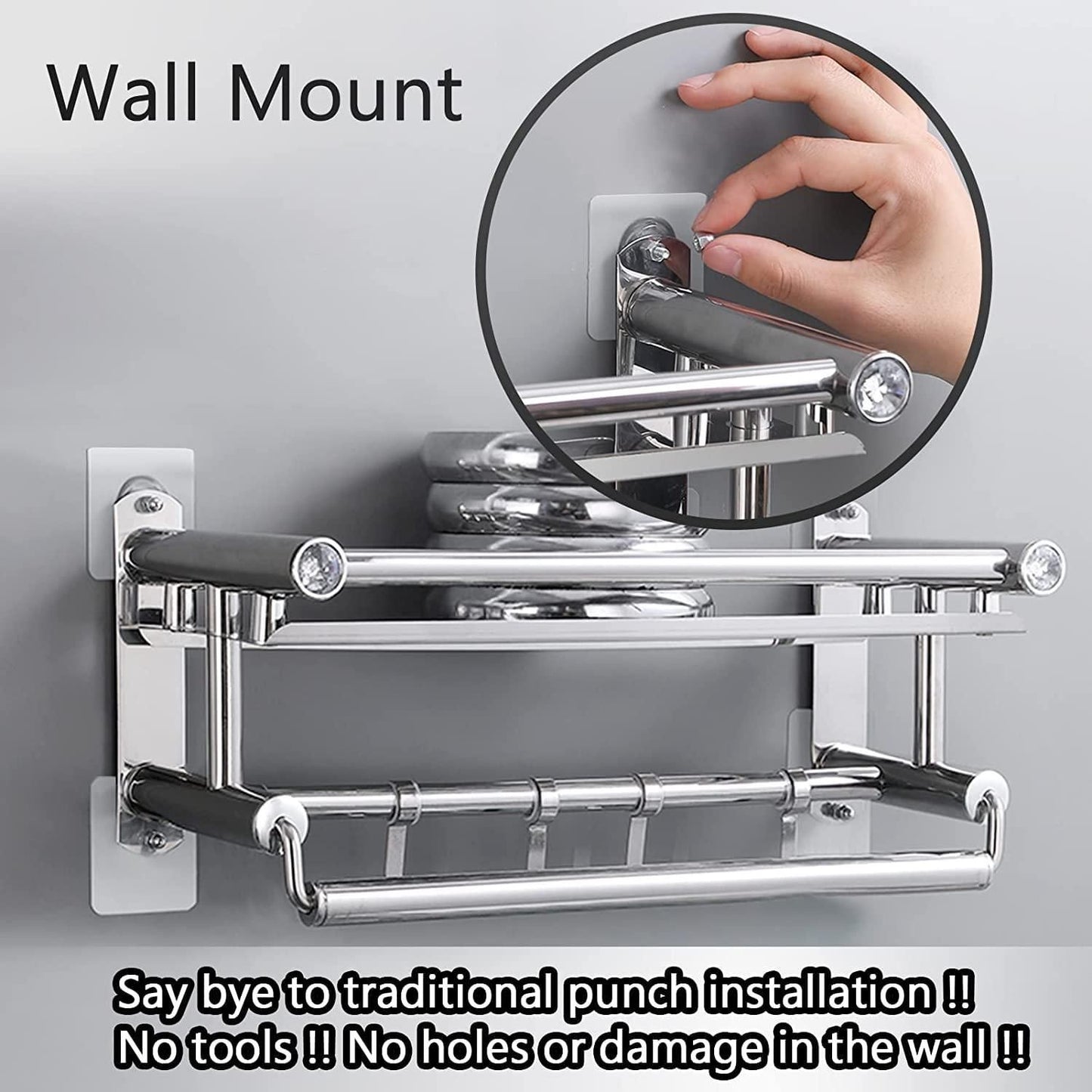 Wall Mount Screw Hooks for Kitchen Bathroom Bedroom Living Room